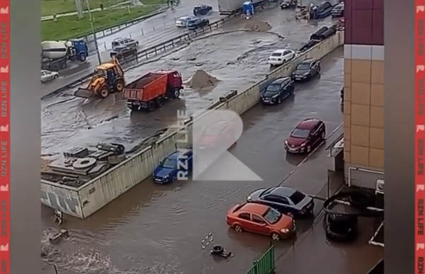 После ливня в Рязани вновь затопило дворы