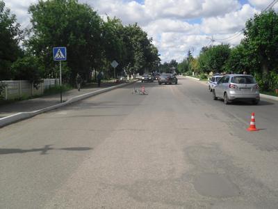 В Сасово в ДТП пострадала велосипедистка