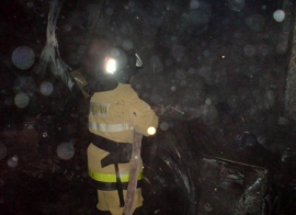 На трассе М5 в Путятинском районе загорелся автомобиль