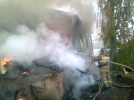 В спасском селе сгорел жилой дом