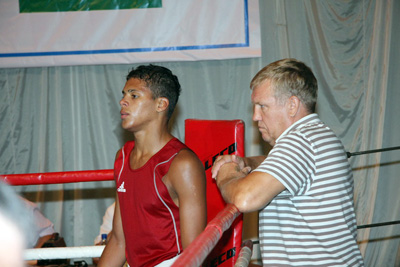 Рамиру Жуштину с тренером Александром Сидориным