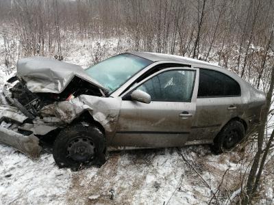 Под Рязанью столкнулись два автомобиля Scoda, пострадали два человека