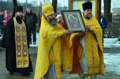 Рязанцы встретили образ Пресвятой Богородицы «Отрада и Утешение»