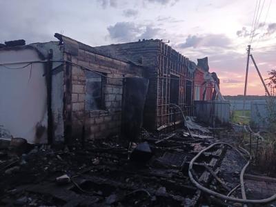 В Сапожковском районе на пожаре погиб мужчина