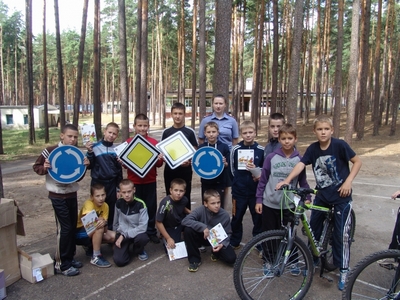 Рязанские автоинспекторы позанимались с юными спортсменами