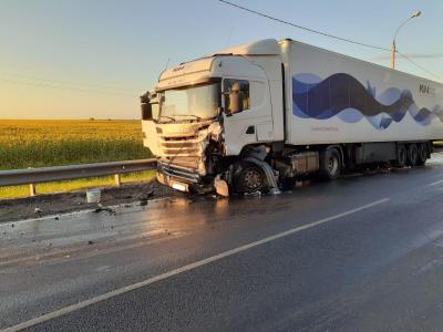 Два человека погибли в столкновении внедорожника и фуры близ Спасска