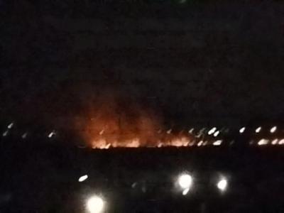 Под Рязанью загорелись поля