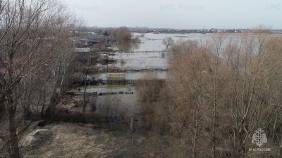 В Рязани в посёлке Борки затопило несколько участков