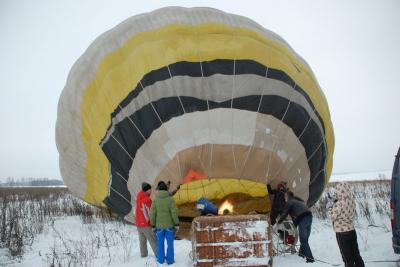 Рязанские воздухоплаватели совершили предновогодний полёт