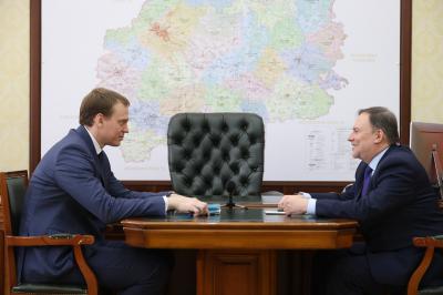 Павел Малков обсудил с Дмитрием Афанасьевым дальнейшее развитие рязанских вузов