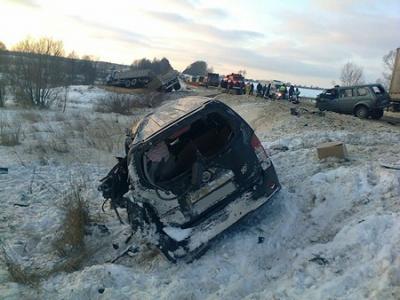 На Рязанщине столкнулись пять авто