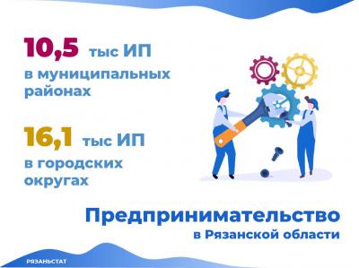Рязаньстат посчитал ИП в Рязани и области