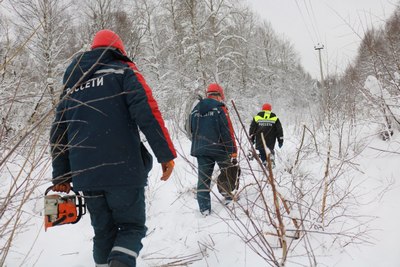 Энергетики «Рязаньэнерго» восстановили электроснабжение в Клепиковском округе после сильного снегопада