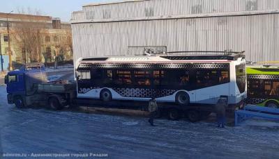 Из Энгельса в Рязань отправлен новый троллейбус «Адмирал»