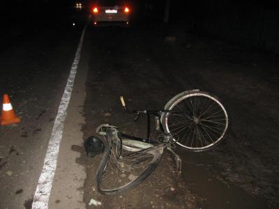В Пронске водитель Mitsubishi не заметил в темноте велосипедиста и сбил его