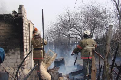 Под Рязанью сгорел дом вместе с человеком