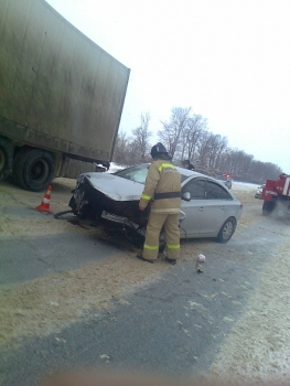 В Сасовском районе столкнулись Subaru Legacy и Chevrolet Cruze, есть пострадавшие