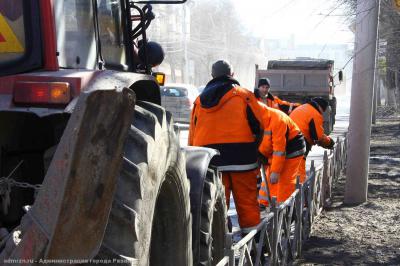 Рязань очищают от зимних накоплений