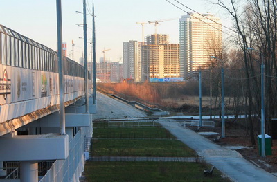 Рязанский Лесопарк приближается к жилому комплексу «Паруса»