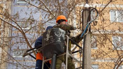 В Рязани за неделю починили свыше 1700 метров проводов уличного освещения