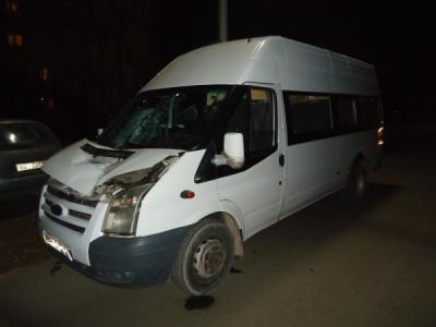 В Канищево пешеход-нарушитель угодил под колёса маршрутки