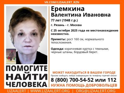 В Рязани ищут пропавшую пенсионерку