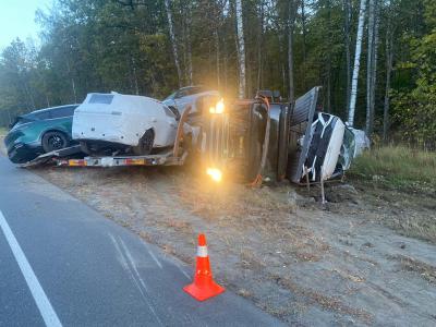 В Шацком районе погиб водитель автовоза, съехавший с дороги