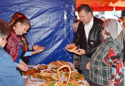 Рязанцы отведали пирогов с картошкой