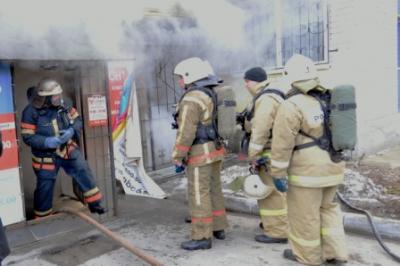 В Рязани горел магазин