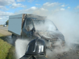 В Шацком районе сгорела «Газель»