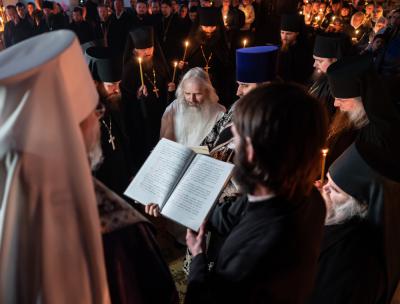 Владыка Марк совершил монашеский постриг ключаря Христорождественского кафедрального собора