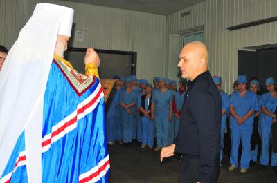 Владыка Павел отслужил молебен перед началом всякого благого дела на Рязанском заводе плавленых сыров