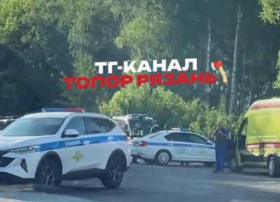 На Южной окружной дороге Рязани сняли скопление экстренных служб
