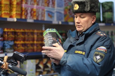 В Рязани правильно запустили фейерверк