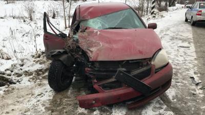 Под Рязанью жёстко столкнулись Mitsubishi и «Газель»