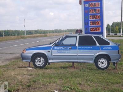 На дорогах Рязанского района появились фанерные макеты автомобилей ДПС