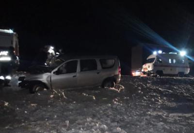 Под Скопином легковушка столкнулась с фурой, пострадали три человека