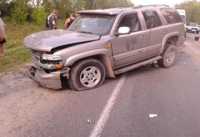 В Рязанской районе столкнулись Lada Priora и Chevrolet Tahoe