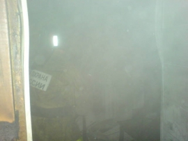 Под Рязанью погорело блочное здание