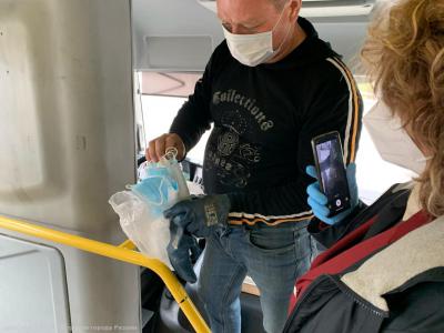 В Рязани проверили соблюдение масочного режима в общественном транспорте