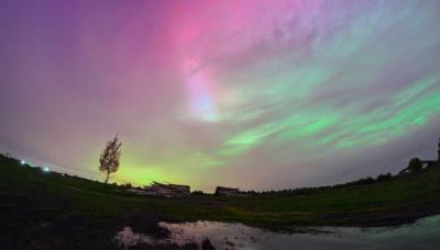 В Рязанской области наблюдают полярное сияние