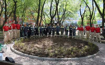 РНПК и администрация Рязани разбили Аллею Славы в честь 80-летия Победы