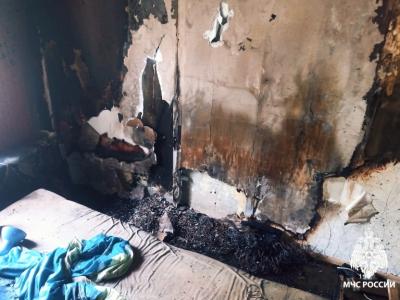 В Рязани произошёл пожар в доме на улице Молодцова