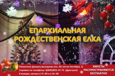 Рязанцев ждут на рождественской епархиальной ёлке