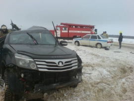 В серьёзном ДТП под Михайловом пострадало несколько человек