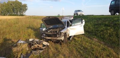 Под Скопином автоледи опрокинула свой Lexus в кювет