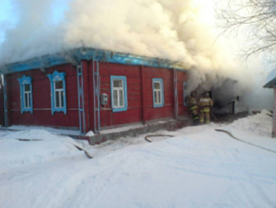 На пожаре под Шацком спасли человека