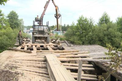 Под Рязанью восстановили разрушенный мост