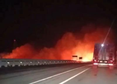 В Рыбновском и Шиловском районах загорелась трава