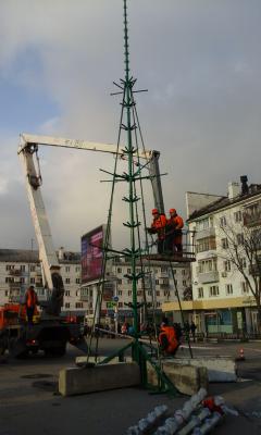 Новогодние ёлки в Рязани должны зажечься предположительно 17 декабря